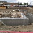 Foundation concrete with forms removed - September 2020