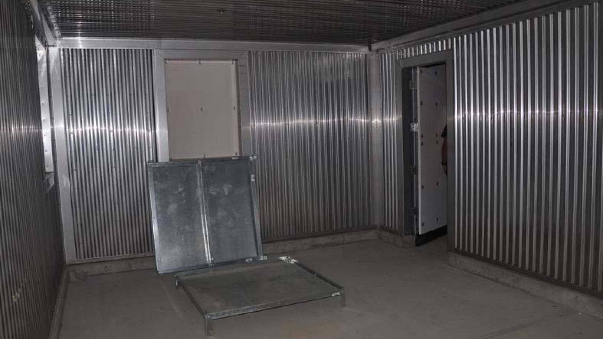 Interior of fire training centre building.
