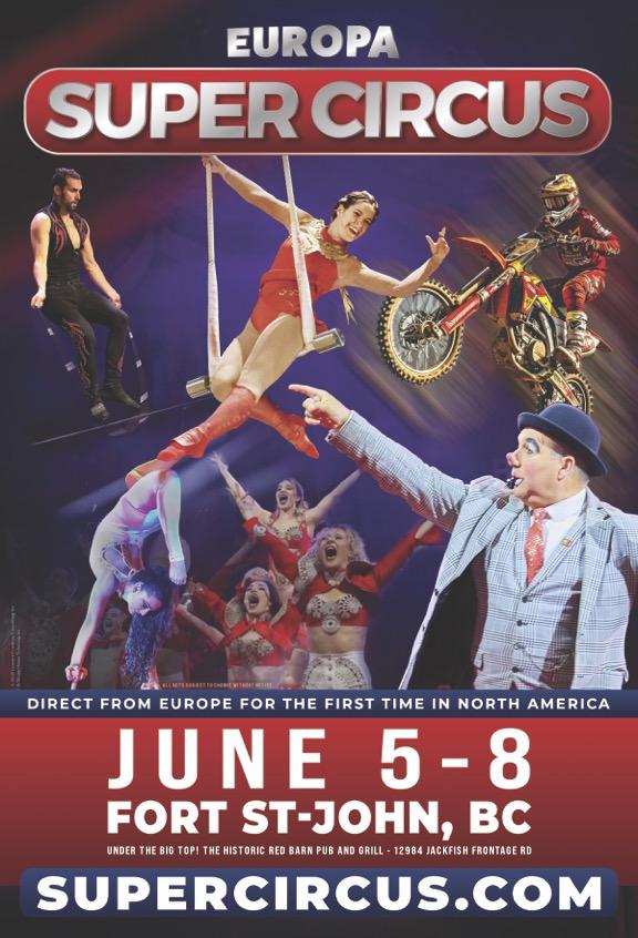 Europa Super Circus - Fort St John Poster