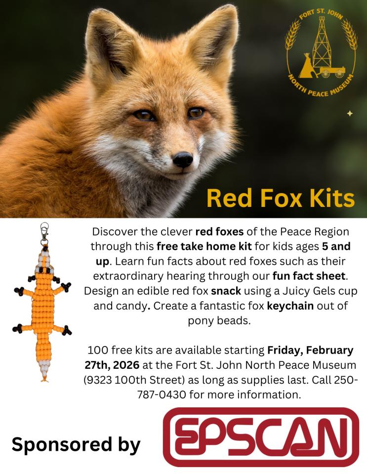 A poster promoting take-home Red Fox kits.