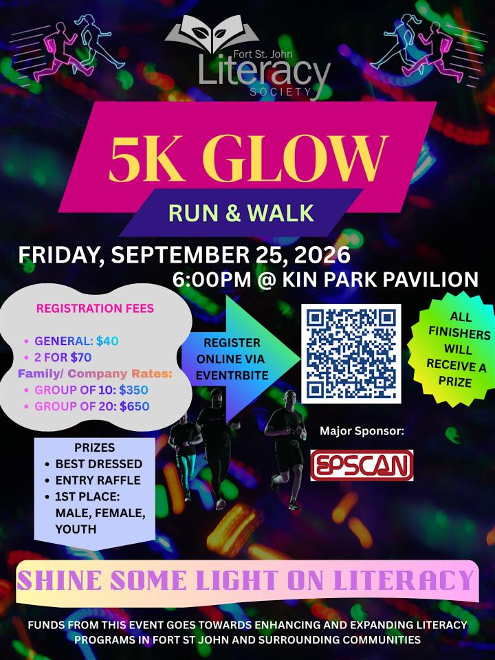 FSJ LITERACY SOCIETY 5K GLOW RUN & WALK