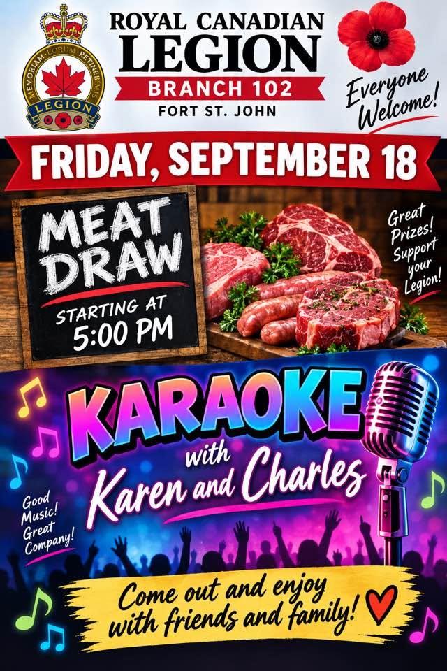 Meat Draw & Karaoke with Karen & Charles