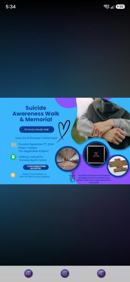 Suicide Awareness Walk & Memorial