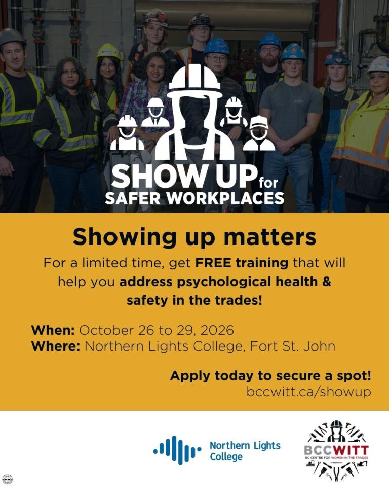 Show Up for Safer Workplaces Poster