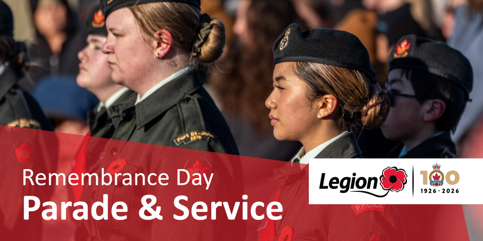 Remembrance Day Parade and Service 2026